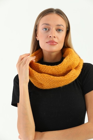 Kadın Hardal Örgü Boyunluk Hardal