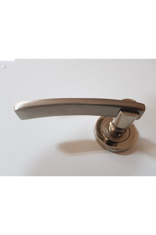 Çelik Kapı Kolu Rozetli Eray Nikel Saten Sol