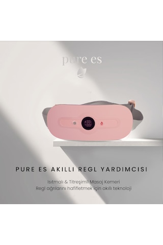 Akıllı Isıtıcılı Masaj Kemeri Pembe