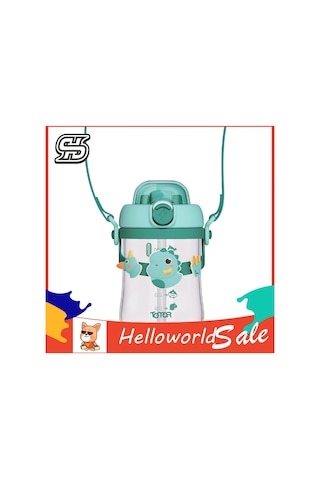 Helloworld Bebek Mama Bardağı Damlamaya Dayanıklı Kız Sevimli Su Şişesi