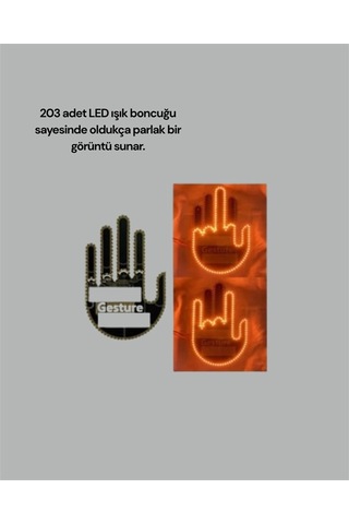 Aracınız İçin Eğlenceli Ve Güvenli İletişim: Led Jest Lambası, Uzaktan Kumandalı, Kolay Montaj Çok Renkli