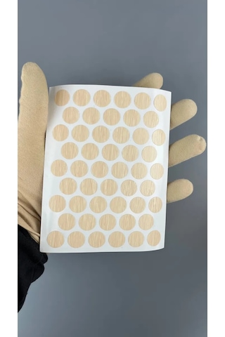 Mebel'naa Furnitura Mystery Kendinden Yapışkanlı Mobilya Tapanı D-14 Mm 100 Adet 361188770 Süt Rengi Meşe