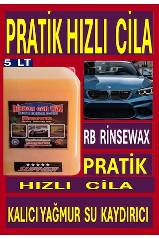 Rb Rinsewax Pratik Hızlı Cila - Yağmur Su Kaydırıcı 5 Lt