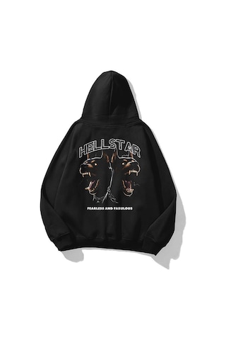 Tarzsokak Unisex Hellstar Sweatshirt Siyah