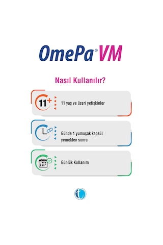 Tab Omepa Vm Omega 3 - Multivitamin - Multimineral 30 Kapsül