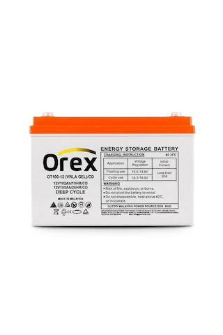 Outdo Orex 12v 105ah 20hr Vrla Deep Cycle Jel Akü Huawei Üretimi