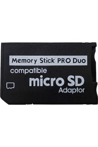 Memory Stick Pro Duo Adaptör Mikro Sd Dönüştürücü Psp Hafıza Kart