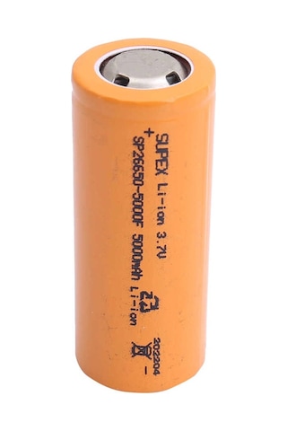 Supex 26650 3.7v 5000mah Li-ion Pil Başsız