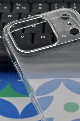 Apple Uyumlu iPhone 17 Pro Kredi Şeffaf Düz Kılıf Kamera Korumalı Şeffaf