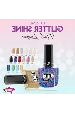 Uzun Ömürlü Glitter Shine Oje, No: 202
