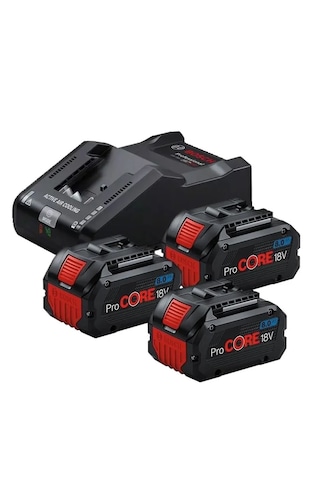 Bosch Akü Başlangıç Seti 3 x 8.0Ah Procore Akü + Gal 18V-160 Şarj Aleti - 0615A5004Y