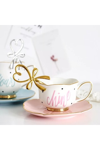 Lovyco Parlak Gold Kalp Çay Kaşığı