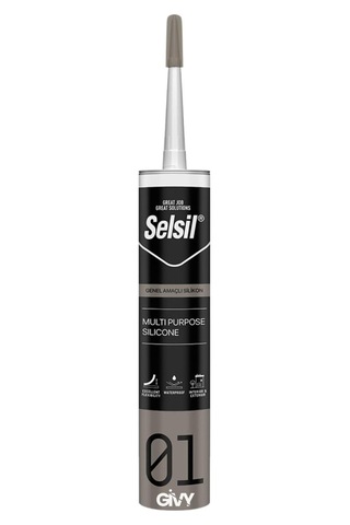 Amaçlı Şeffaf Silikon 280gr, Suya Dayanıklı