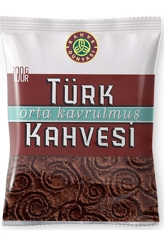 Kahve Dünyası Orta Kavrulmuş Türk Kahvesi 100 Gr - 12'li Türk Kahvesi
