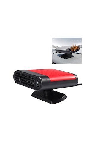 Araç Isıtıcısı Sıcak Soğuk Fan Ön Cam Cam Buğu Çözücü Dc 24v, Sıradan Model Kırmızı