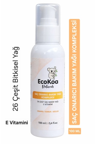 Ecokoa Naturals Saç Ve Saç Derisi Onarım Bakım Yağı 100 Ml