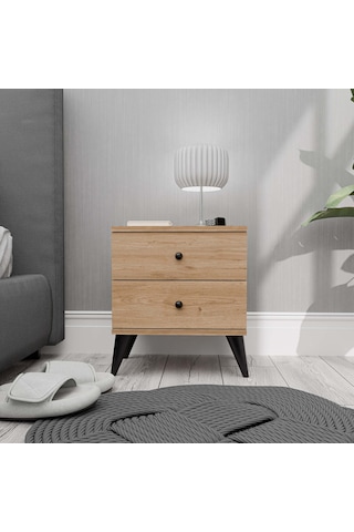 3722 Mona 2 Çekmeceli Komodin Sepet