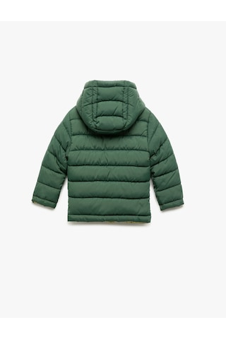 Koton Çift Taraflı Uzun Kollu Kapşonlu Ceket Yeşil 6wmb20010tw Yeşil
