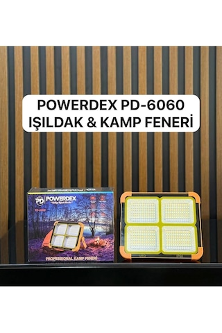 Taşınabilir Çalışma Ve Kamp Işığı, Güneş Enerjili, 100 W Profesyonel Kamp Çadır Feneri Pd-6060 Çok Renkli