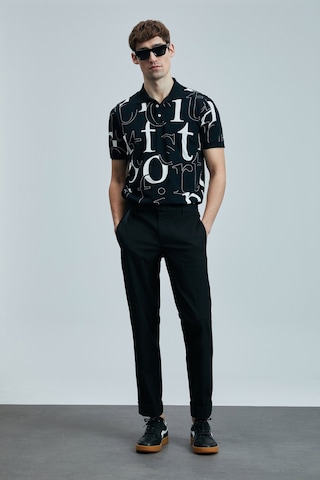Lufian 111040219 Dıamond Smart Erkek Polo Tişört Erkek T-shirt SIYAH