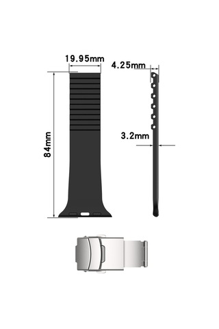 Apple Watch Uyumlu Watch 3 4 5 6 7 8 9 Seseri 38 40 41 Mm Klipsli Kordon Kayış Silikon Mt36