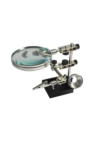 Çok Fonksiyonlu Lehim Tamir Standı 9 CM Büyüteç