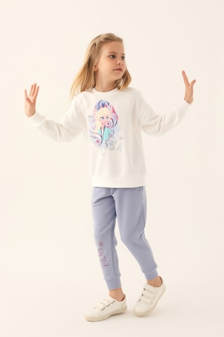 Frozen Krem Kız Çocuk Eşofman Takımı Krem