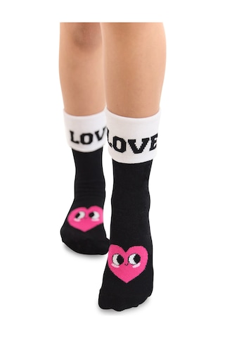 Denokids Mshb&g Love Kız Çocuk 2li Soket Çorap Takım Renkli