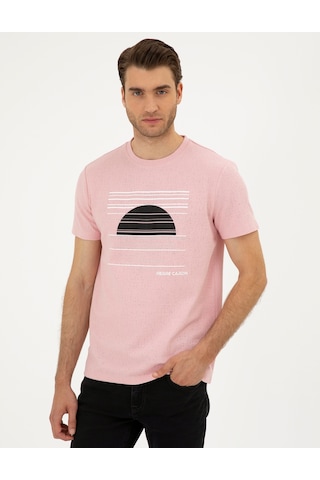 Pierre Cardin Erkek Açık Pembe Tişört 50285390-vr078 Açık Pembe