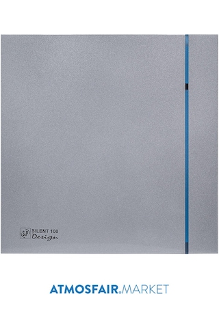 Silent - 100 Cz Silver Design 100'Lük Banyo Wc Fanı