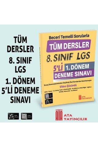 8. Sınıf Lgs 5'li 1. Dönem Deneme Sınavı