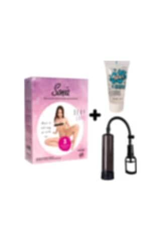 Truva Shop Sonia 3 Işlevli Kaliteli Şişme Bebek + Penis Vakum Pompası + Jel