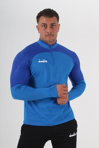 Diadora Premium Antrenman Eşofmanı Tek Üst Sax Saks Mavi