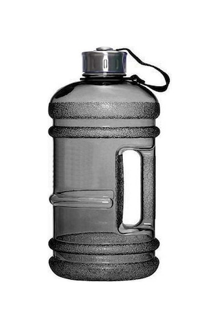 Novahub Büyük Kapasiteli Su Şişesi 2.2l Kulplu Kahramanlık Karıştırıcı Şişe Dış Mekan Fitness Koşu Spor Salonu Antrenmanı Plastik Spor Şişeleri Koyu Gri Koyu Gri