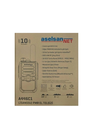 A446C1 El Telsizi Pmr Pil Ve Şarj Dahil Tekli