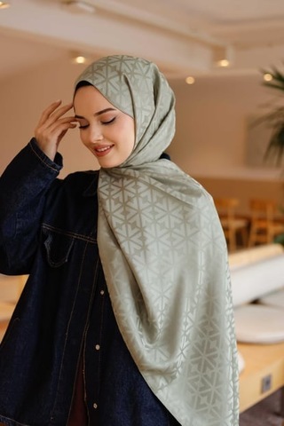 İpeksi Jakar Deluxe Şal Soft Yeşil Çok Renkli