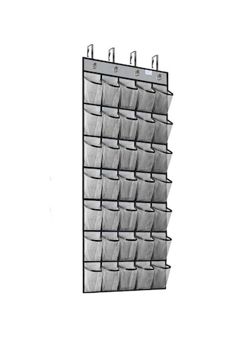 Pazly Suntek Gri Kapı Ayakkabı Rafı Düzenleyici 35 Cepli Sağlam Ve Pratik Diğer