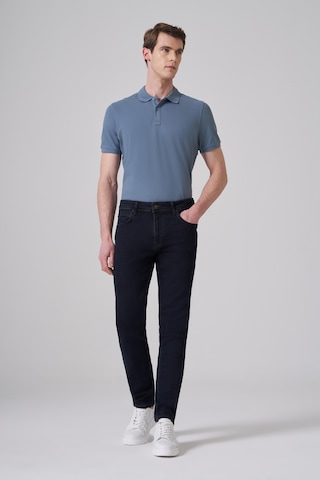 Morven Erkek Lacivert - Kahve Denim 5 Cep Slim Fit Jean 26ms003017205 Lacivert - Kahve Lacivert - Kahverengi