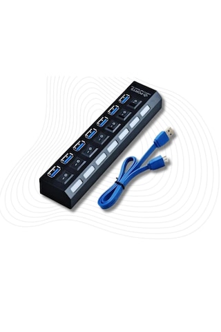 7 Port Usb 3.0 2.0 Hub Anahtarlı Çoklayıcı Çoğaltıcı Switch
