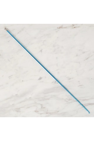 Abarta 3,0mm Renkli Metal Gagalı Örgü Şiş Tunus Tığ 25cm- Mavi 1 Adet