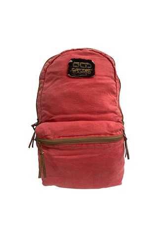 Old Cotton Cargo Kaliteli Vintage Unisex Tek Gözlü Disayn Sırt Günlük Okul Gezi Çantası Donny Bag Pembe