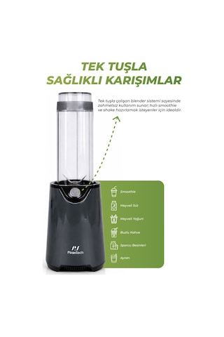 Pirantech YH-1200 600 W Güçlü & Taşınabilir Kişisel Blender