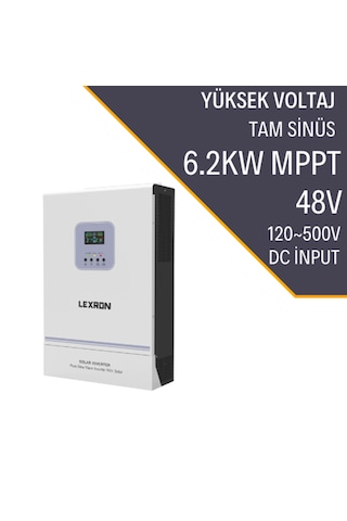 Lexron 6.2kw Mppt 120-500v Pv Input 100a Mppt Inverter