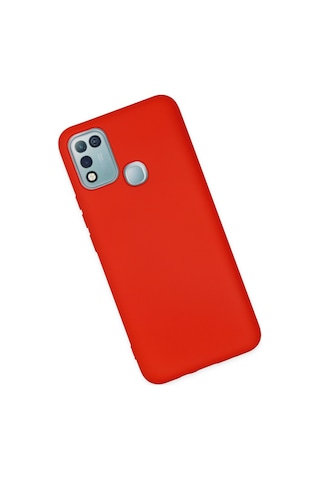 Newface - 135 - İnfinix Hot 10 Play Kılıf Nano İçi Kadife Silikon - Csmo-tex - - Kırmızı
