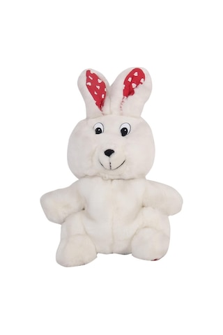 Kukla Tavşan Beyaz Peluş 31 Cm