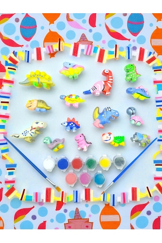 Dinazor Fosil Kazı Seti Ve Dinazor Boyama Seti Bir Arada ...