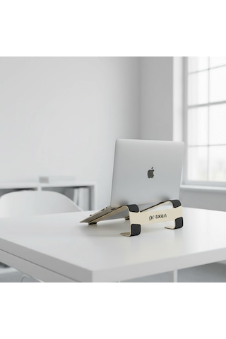 Prexua Fixer Laptop Standı - Notebook Yükseltici Altlık - Metal - Gold - Fxr4025gl