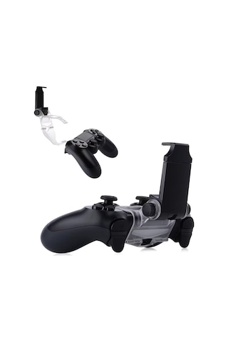 Ps4 Dualshock 4 Uyumlu Telefon Tutucu Klips Ayarlanabilir Gamepad Standı