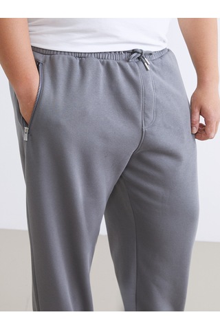 Lcwaıkıkı Classic Gri Büyük Beden Erkek Jogger Eşofman Altı