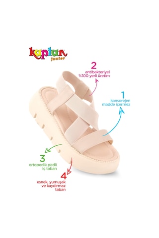 Kaptan Junior Kız Çocuk Ortopedik Ayakkabı Sandalet Poyk 505 001